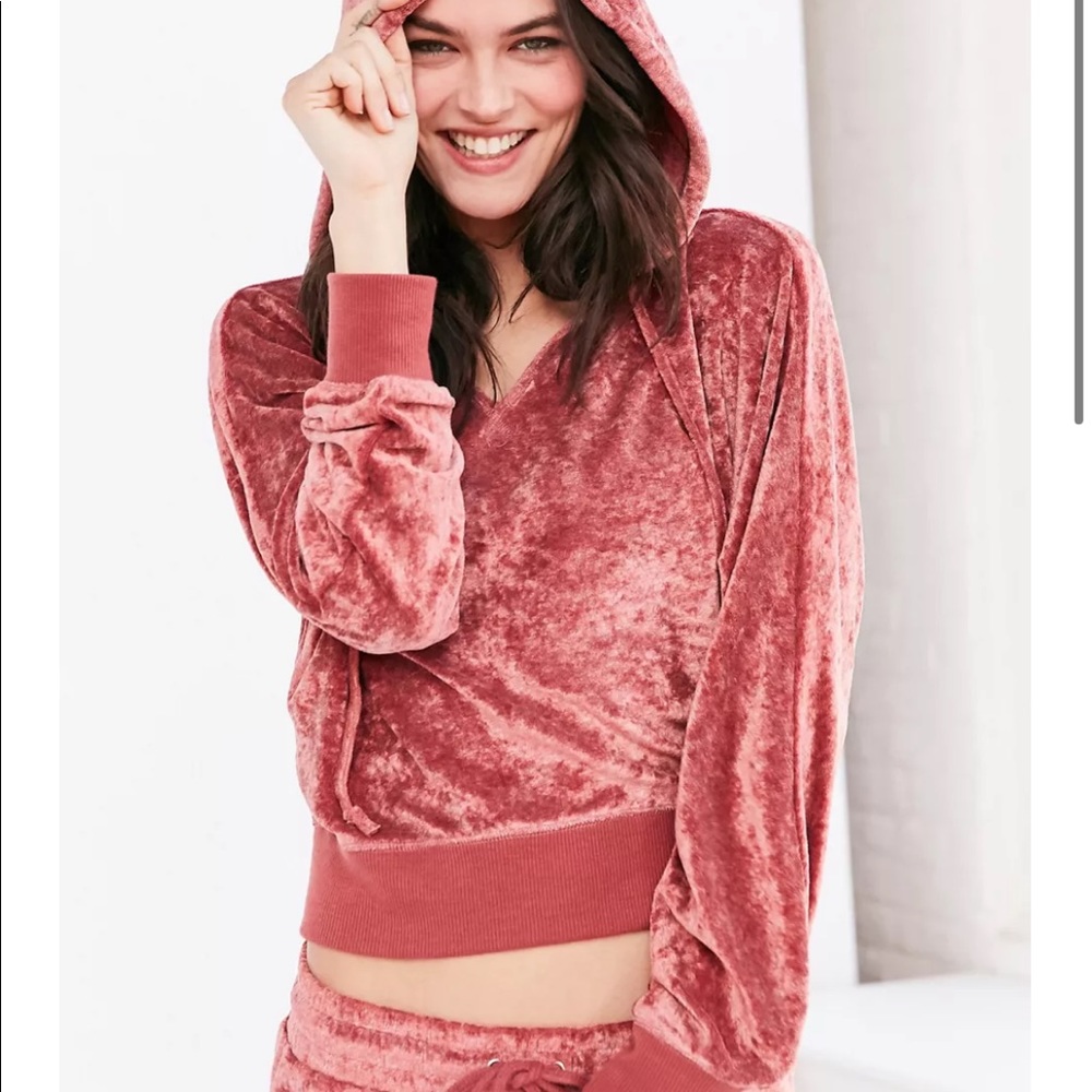Out From Under Velvet Hoodie Sweatshirt